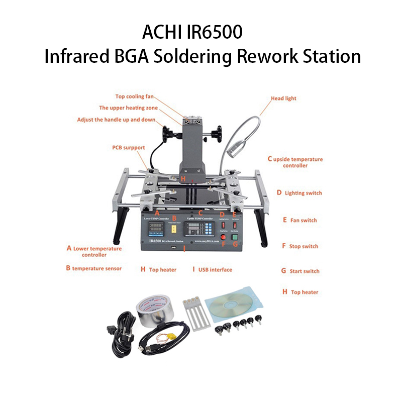 Infrared Bga Rework Station - ACHI IR6500 Infrared BGA Soldering Rework