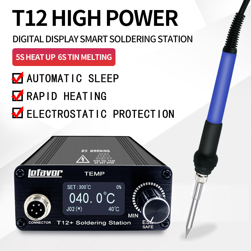 T12 Soldering Station Oled - T12+ Soldering Station Soldering iron 1.3inch