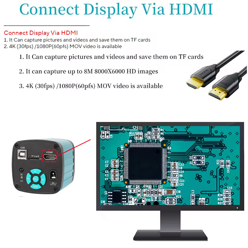 4K Professional Electronic Mic - 4K Microscope Camera Sony Sensor 评论和价格
