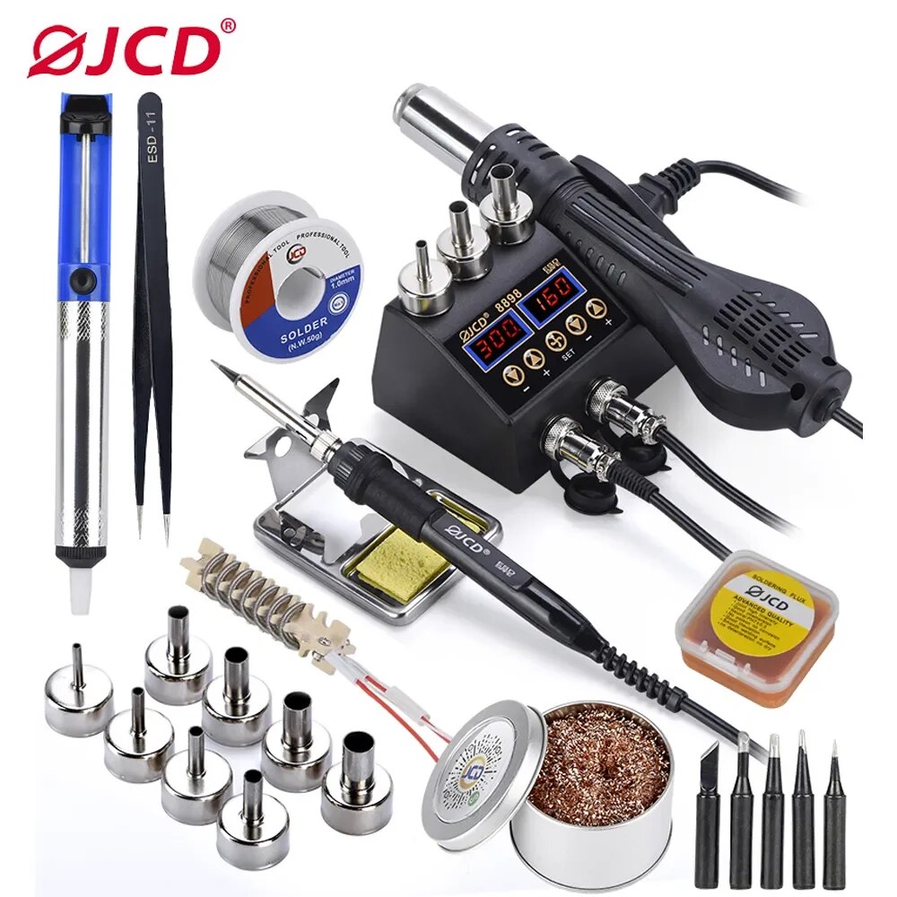 JCD 2 in 1 750W Soldering Stat - 2 In 1 Soldering Rework Station 750W 评论和价格