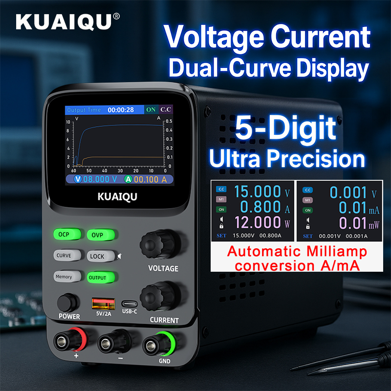 KUAIQU 5-Digit Ultra Precision - High Precision Dc Power Supply 30V 10A 评论和价格