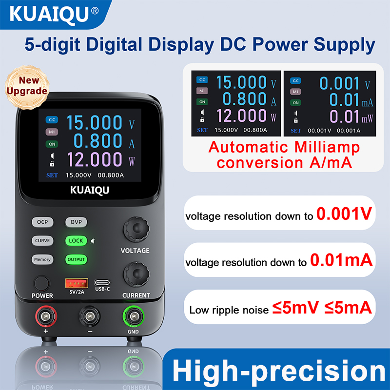 KUAIQU 5-Digit Ultra Precision - High Precision Dc Power Supply 30V 10A 评论和价格