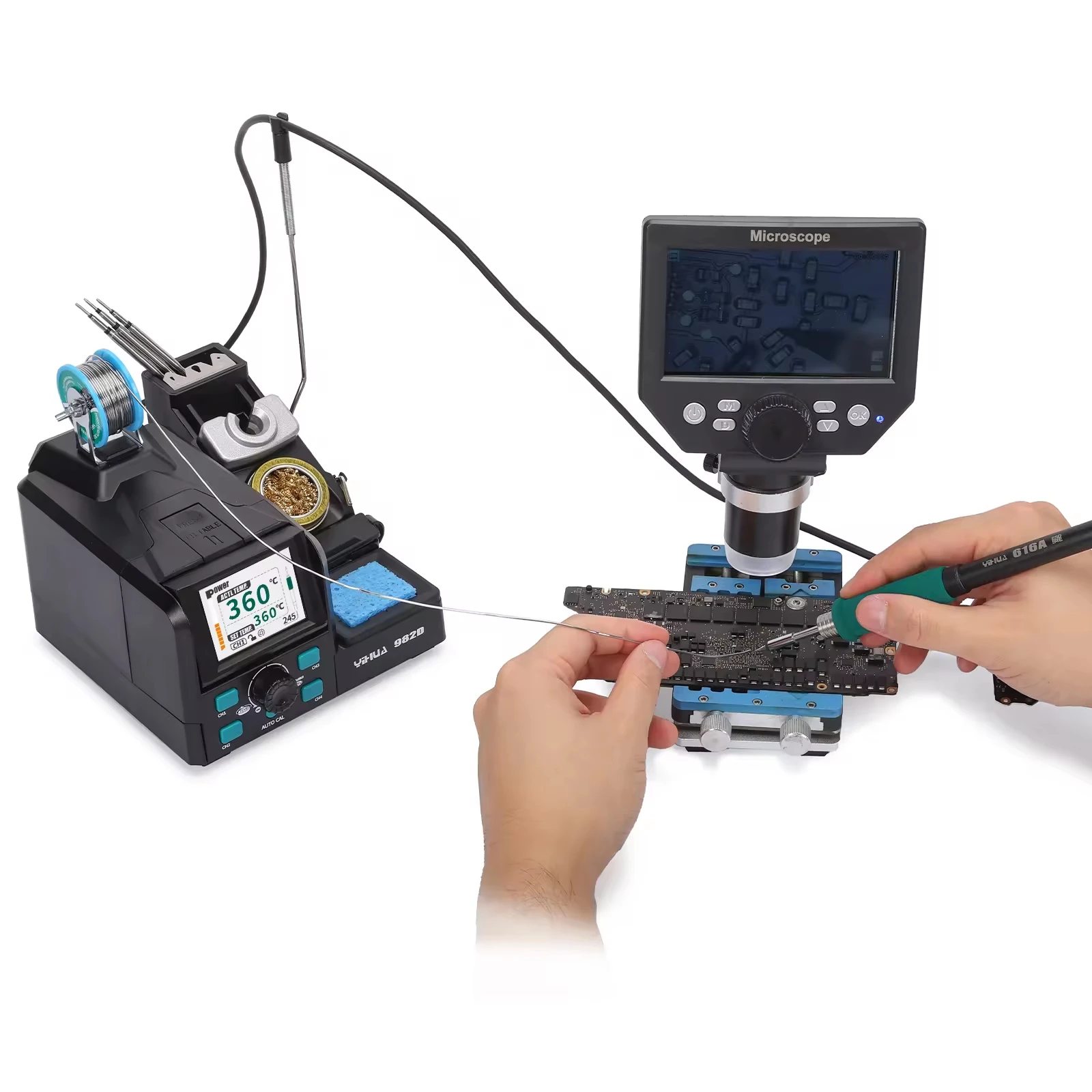 982D Digital Rapid Heating Sol - C210 Precision Soldering Station 评论和价格