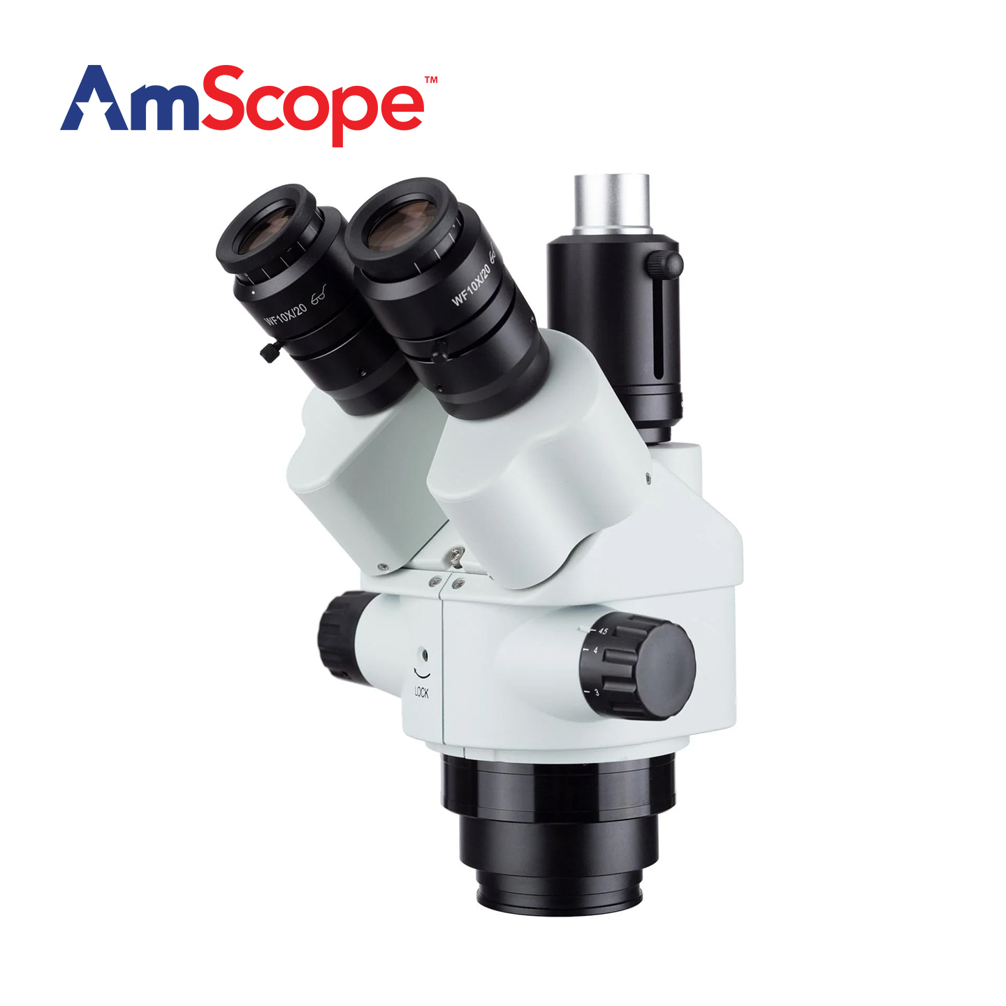 AmScope 7X-45X Magnification S - Trinocular Stereo Microscope 7X-45X 评论和价格