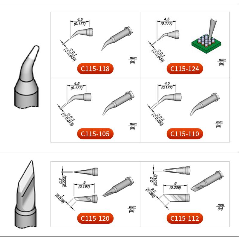 Original JBC C115 Cartridges S - C115 Nano Soldering Iron Station 评论和价格