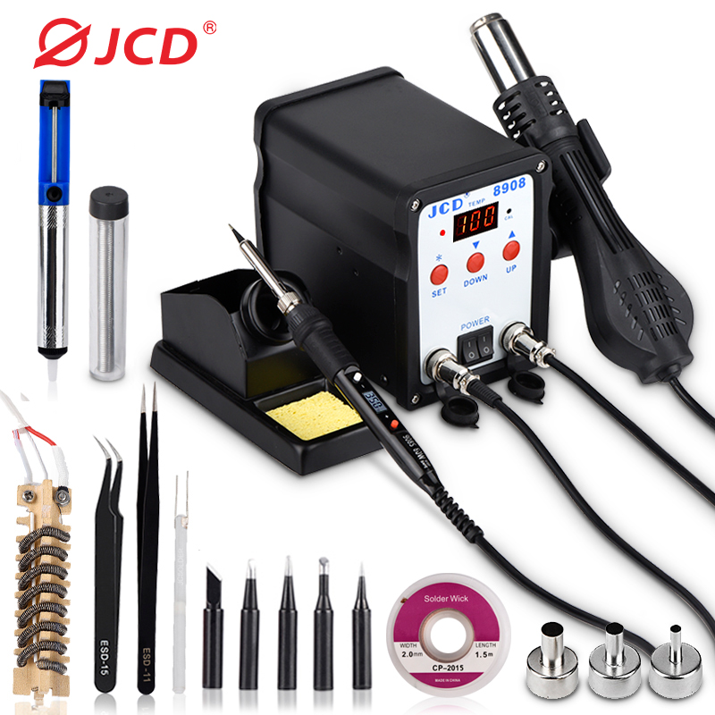 JCD Soldering Station 2 IN 1 W - 2 In 1 Soldering Rework Station 750W 评论和价格