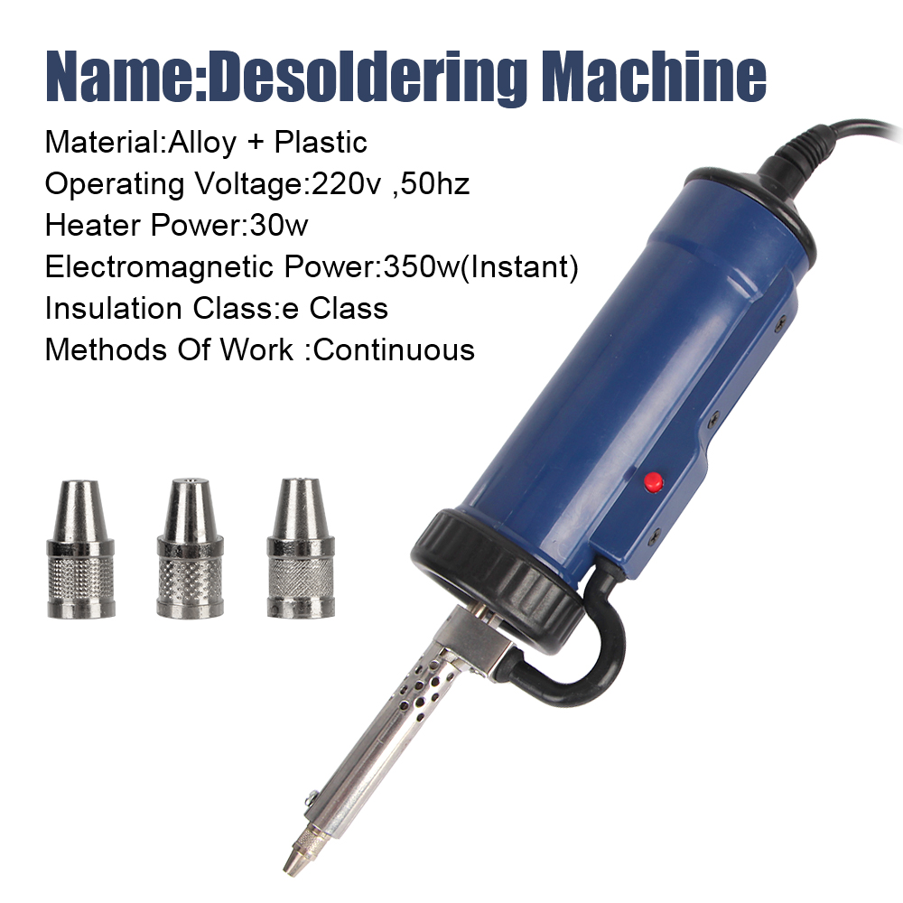 Tin Sucker Vacuum with 3 Sucti - Desoldering Pump Electric Vacuum Station 评论和价格