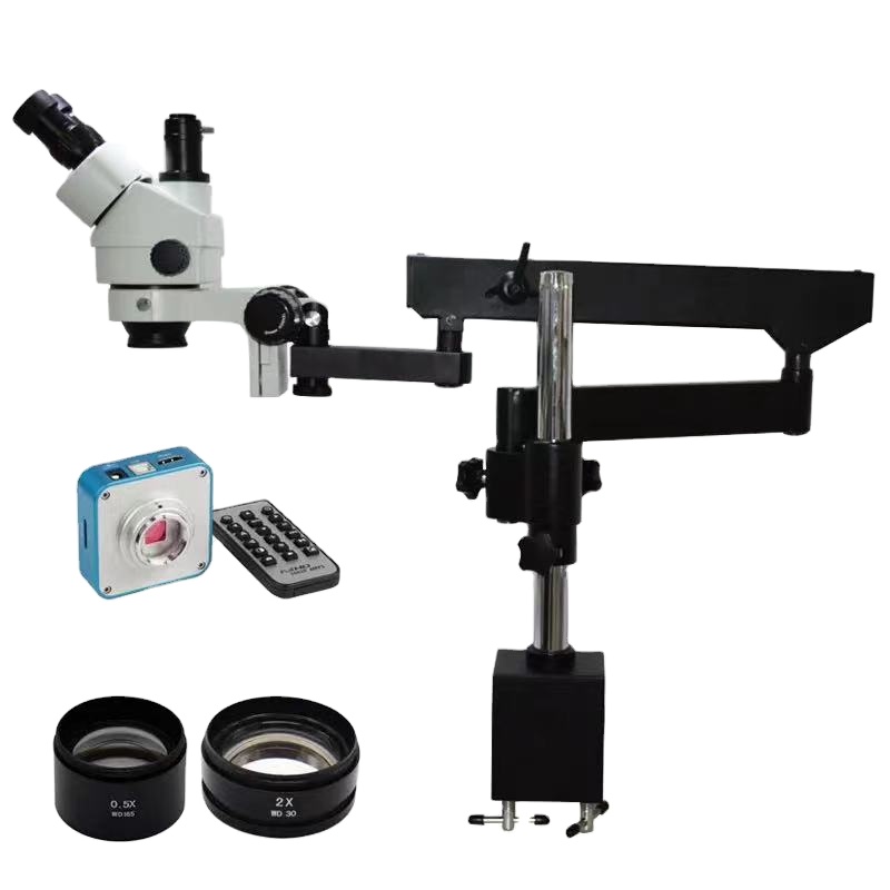 48MP 3.5X-90X Flexible Moving  - Articulating Arm Boom Stand Microscope 评论和价格
