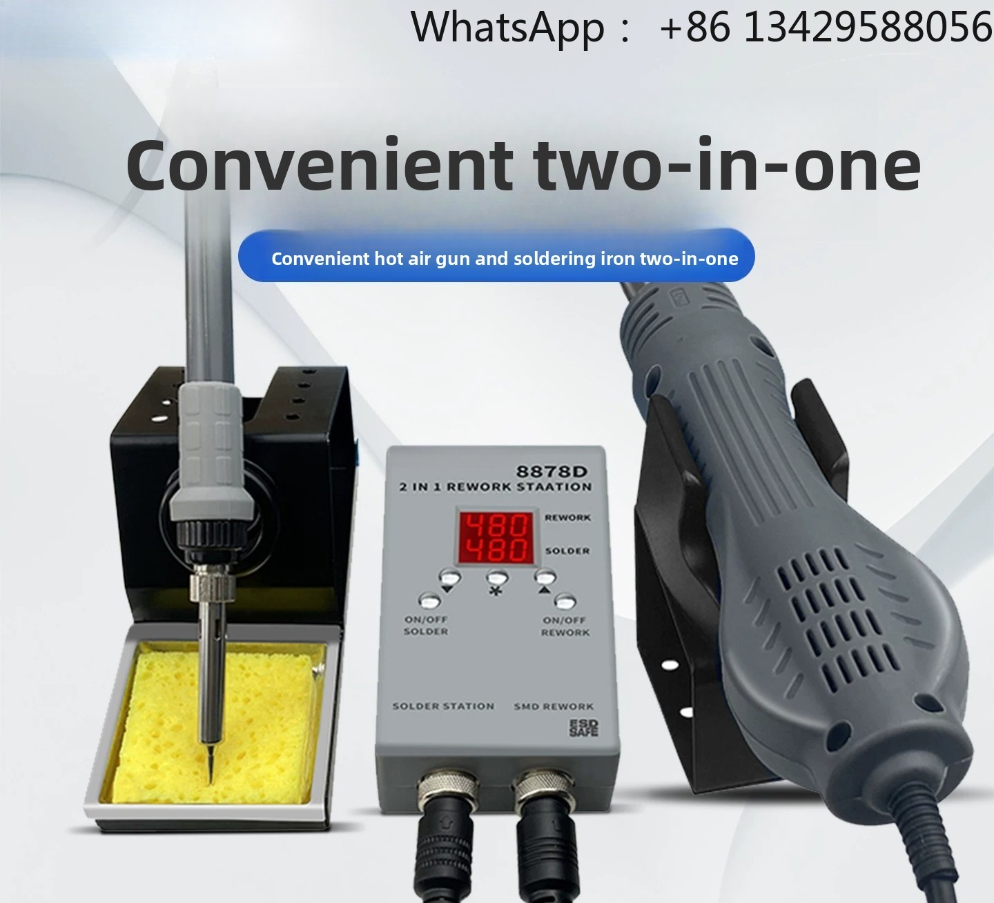 8878D 2-in-1 Rework Station –  - 2 In 1 Soldering Rework Station 750W 评论和价格