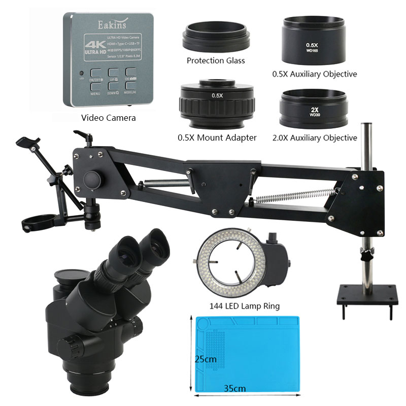 3.5X - 90X Zoom Simul Focal In - Simul-Focal Industrial Microscope 4K Hdmi 评论和价格