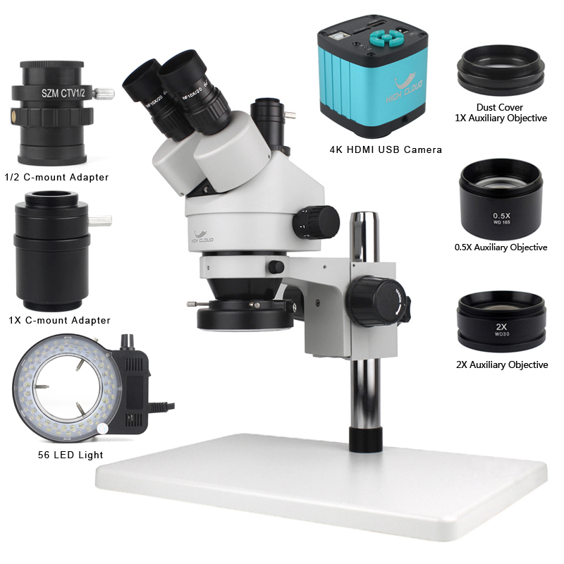 Phone PCB Soldering Repair Lab - Simul-Focal Industrial Microscope 4K Hdmi 评论和价格