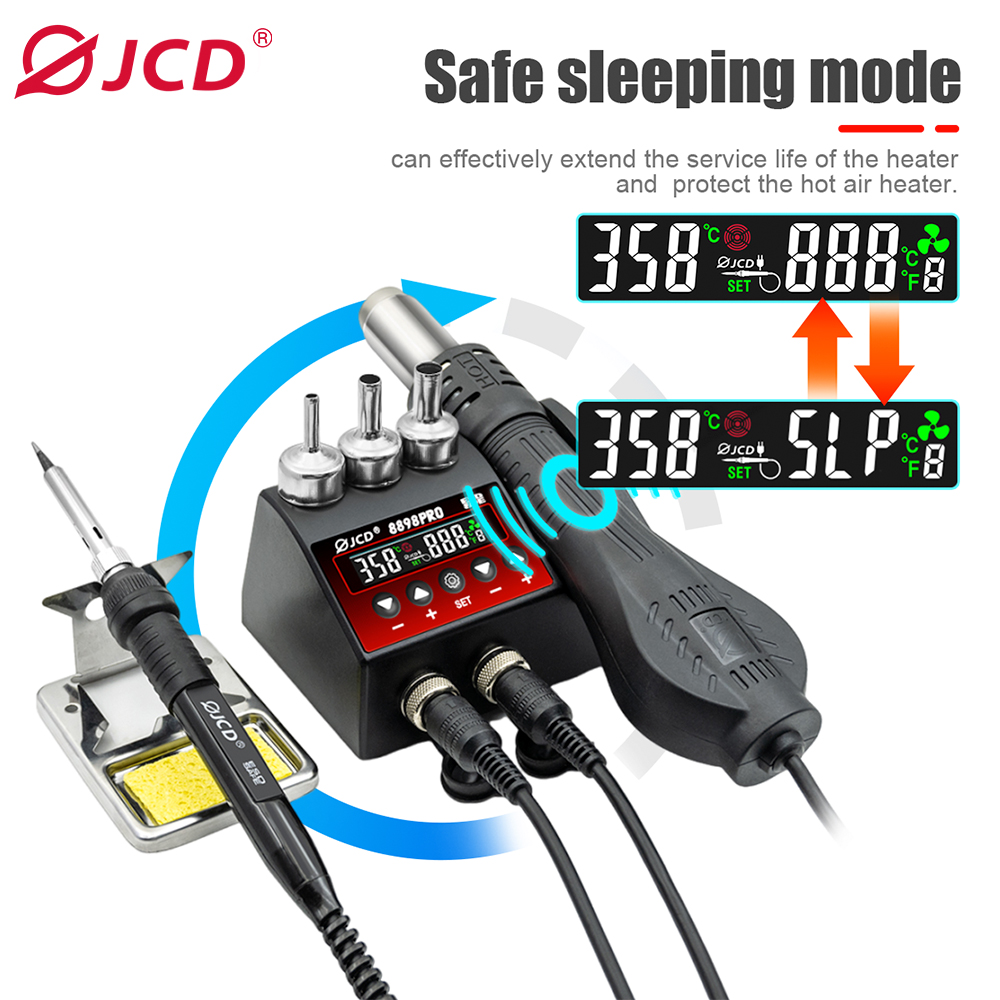 JCD 8898Pro 2 in 1 Soldering S - 2 In 1 Soldering Rework Station 750W 评论和价格