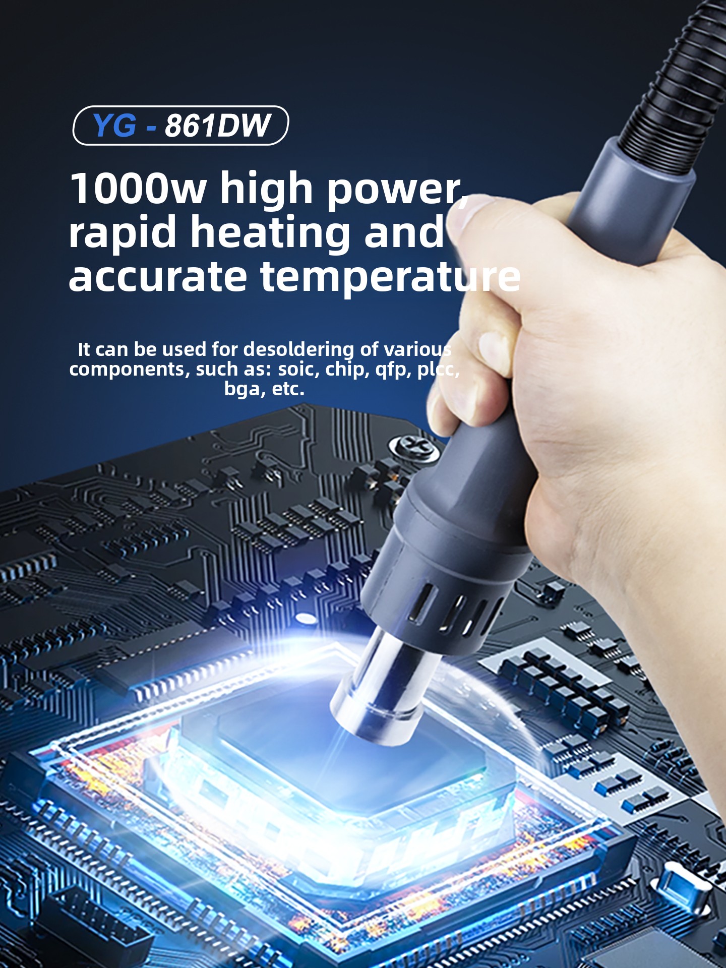 861DW 1000W Industrial Hot Air - Hot Air Rework Station 861Dw 评论和价格