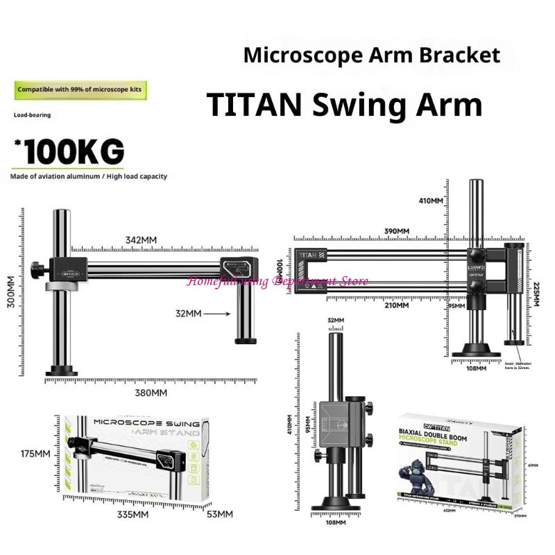  Stereo Microscope Double Arm  - Articulating Arm Boom Stand Microscope 评论和价格