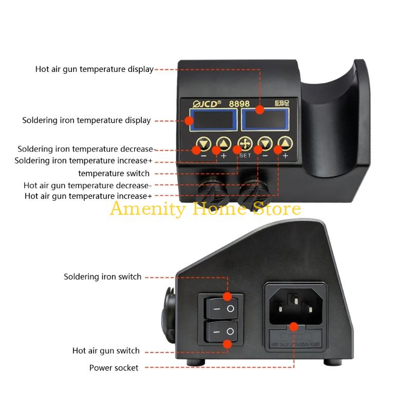 F26C 750W Rework Soldering Sta - 2 In 1 Soldering Rework Station 750W 评论和价格