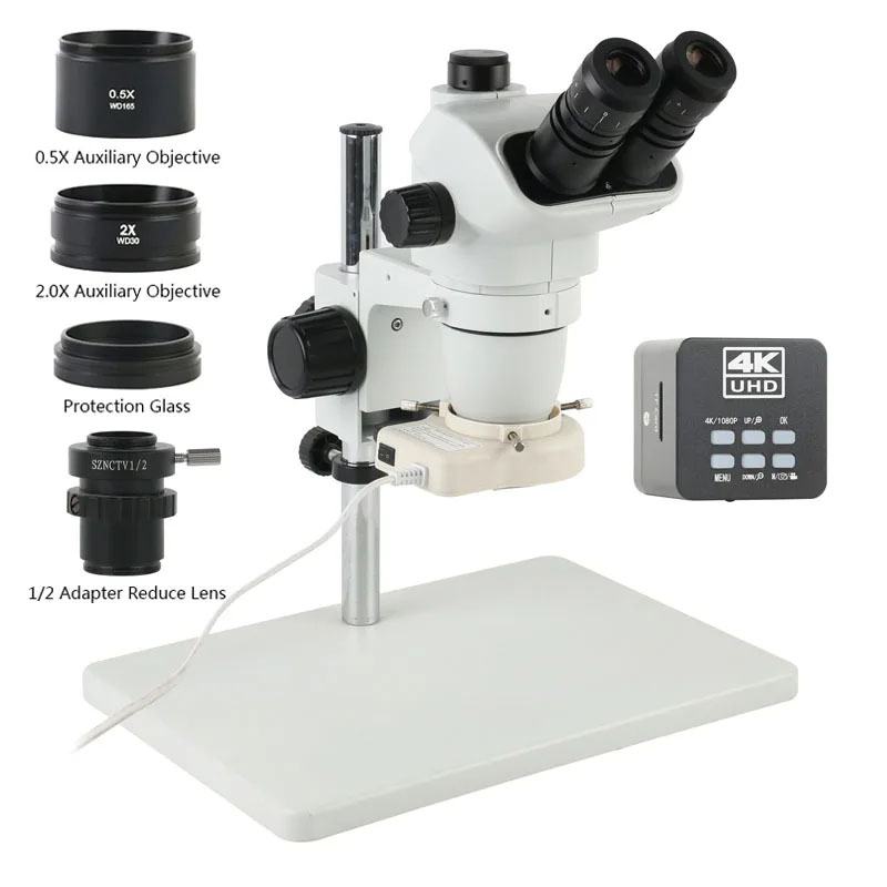 6.7X45X 3.5X Simul-Focal Trino - Simul-Focal Industrial Microscope 4K Hdmi 评论和价格